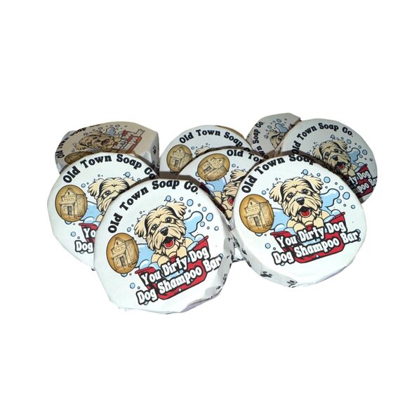 Old Town Soap Co. "You Dirty Dog" Dog Shampoo Bar Dog Puppy Wash Bath Soap - Picture 4 of 5